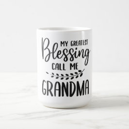 Taza de café con cita de abuela