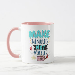 Taza de café con cita de fotografía estética