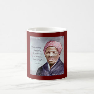 Taza de café con cita de Harriet Tubman