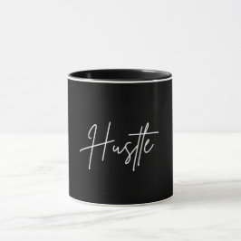 Taza de café con cita de Hustle