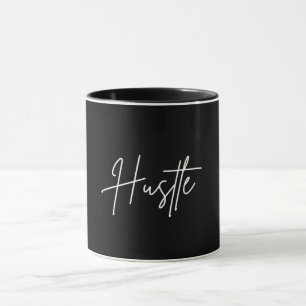 Taza de café con cita de Hustle