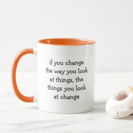 Taza de café con cita de Pensamiento Profundo