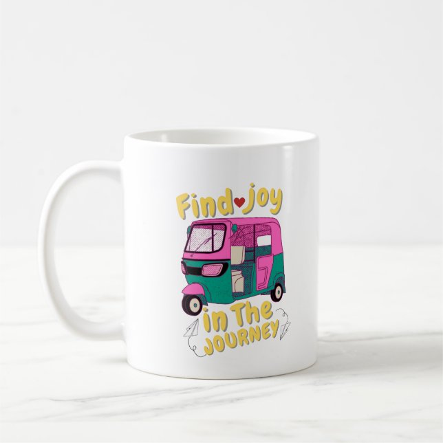 Taza de café con cita de viaje  (Izquierda)