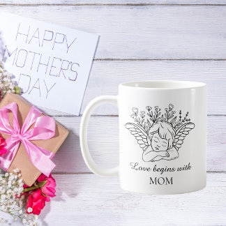 Taza de café con cita del Día de la Madre