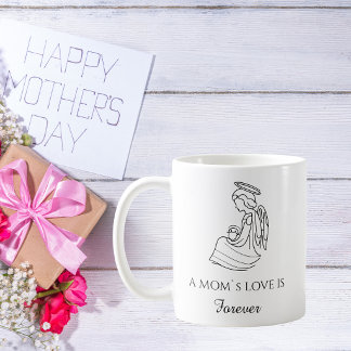 Taza de café con cita del día de la madre