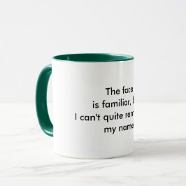 Taza De Café Con Cita Divertida Cara Familiar