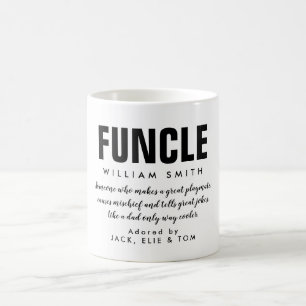 Taza de café con cita divertida para tío divertido