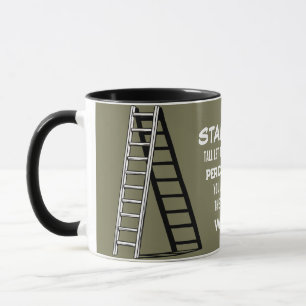 Taza de café con cita estoica 'Mantén la cabeza al