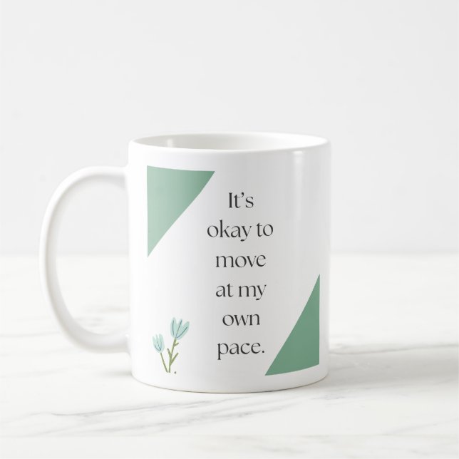 Taza de café con cita inspiradora (Izquierda)