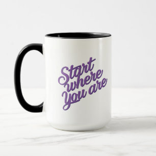 Taza de café con cita inspiradora