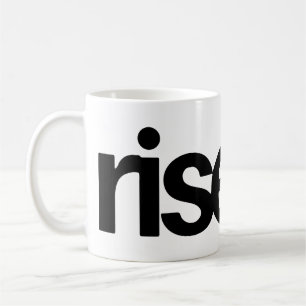 Taza de café con cita inspiradora Rise