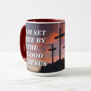 Taza de café con cita personalizada Fe - Sangre de