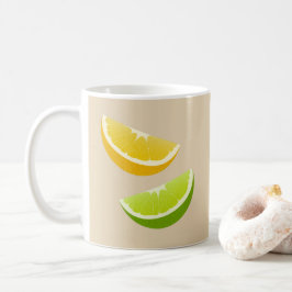 Taza De Café Con Cítricos De Limón Y Lima Regalo