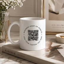 Taza de café con código QR | Regalo de taza de sit