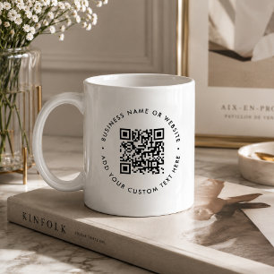 Taza de café con código QR   Regalo de taza de sit