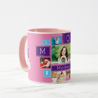 Taza de café con collage de fotos personalizadas p