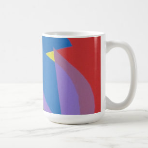 Taza de café con colores hermosos y vibrantes