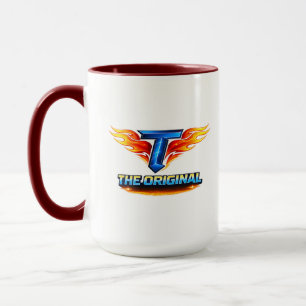 Taza de café con combinación gráfica de acento de 