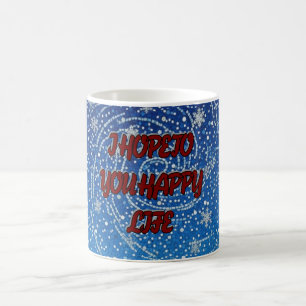 Taza De Café Con Copo De Nieve Azul Espero Que Ten