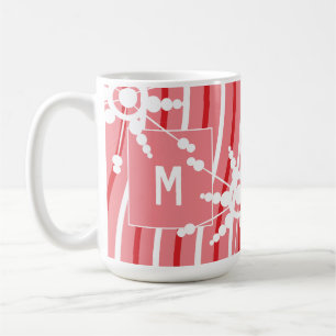 Taza de café con copo de nieve de Navidad arcoíris