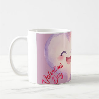 Taza de café con corazón lindo para el Día de San