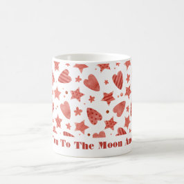 Taza De Café Con Corazones De San Valentín Y Patró
