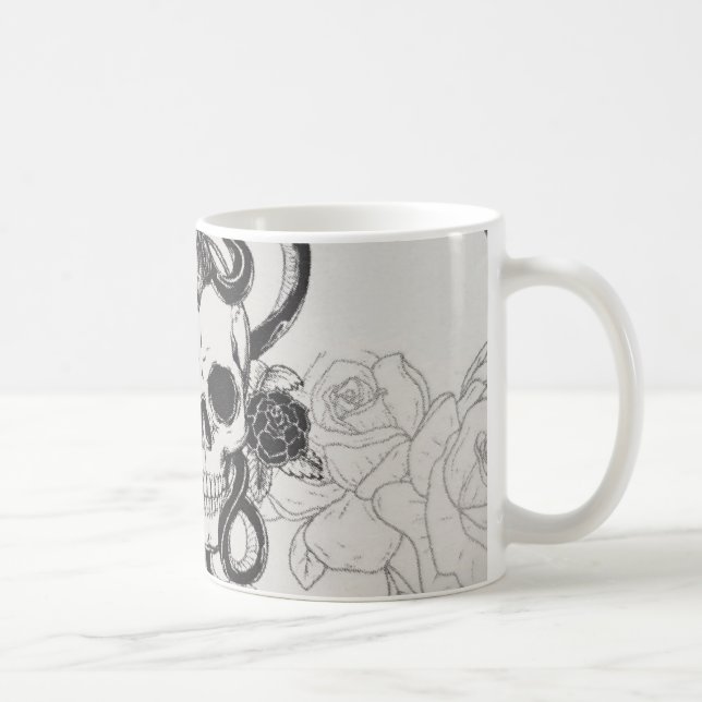 taza de café con cráneo (Derecha)