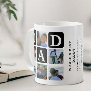 Taza de café con cuadrícula de fotos múltiples mod