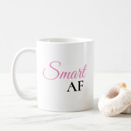 Taza de café con declaración de expresión rosa Sma