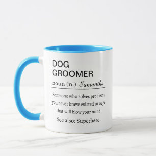 Taza de café con definición divertida de peluquero