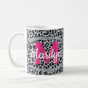 Taza de café con diamantes y nombre personalizado 