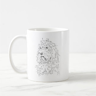 Taza de café con dibujo de perro Cockapoo