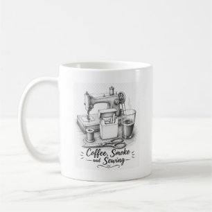 Taza de café con dibujo vintage, regalo para sewis
