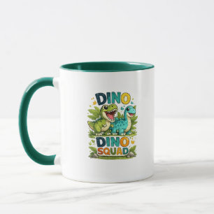 Taza de café con dinosaurios lindos de Dino Squad