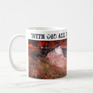 Taza De Café Con Dios todas las cosas posibles son café barro