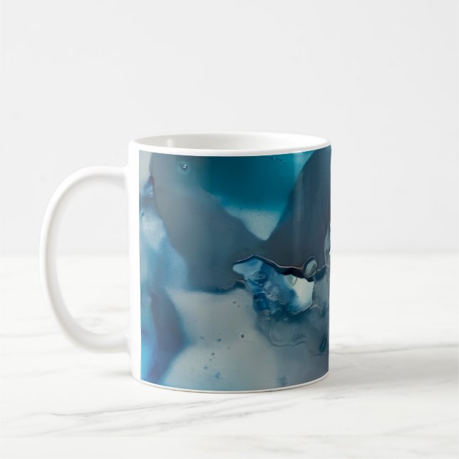 Taza de café con diseño abstracto (Izquierda)