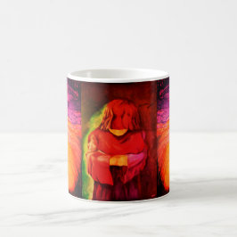 taza de café con diseño artístico En admiración y