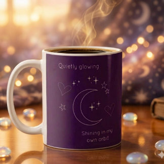 Taza de café con diseño celestial personalizado