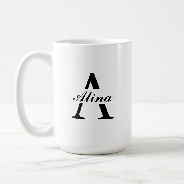 Taza de café con diseño de logo personalizado (Izquierda)