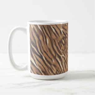 Taza de Cafe con Diseño de Piel de Tigre