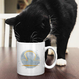 Taza de café con diseño de zodíaco de acuarela per