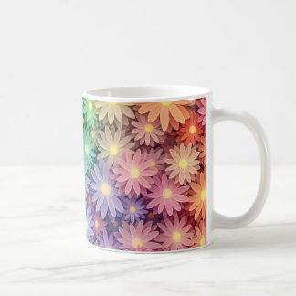 Taza de café con diseño floral personalizado