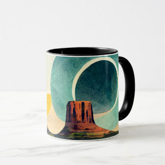 Taza de café con diseño gráfico moderno de Monumen