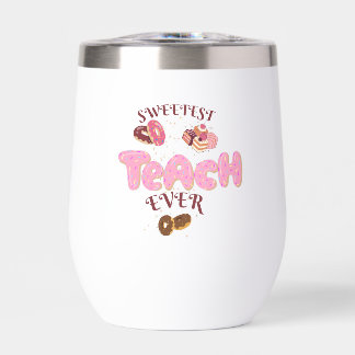 Taza de café con donas lindas Sweetest Teach Ever
