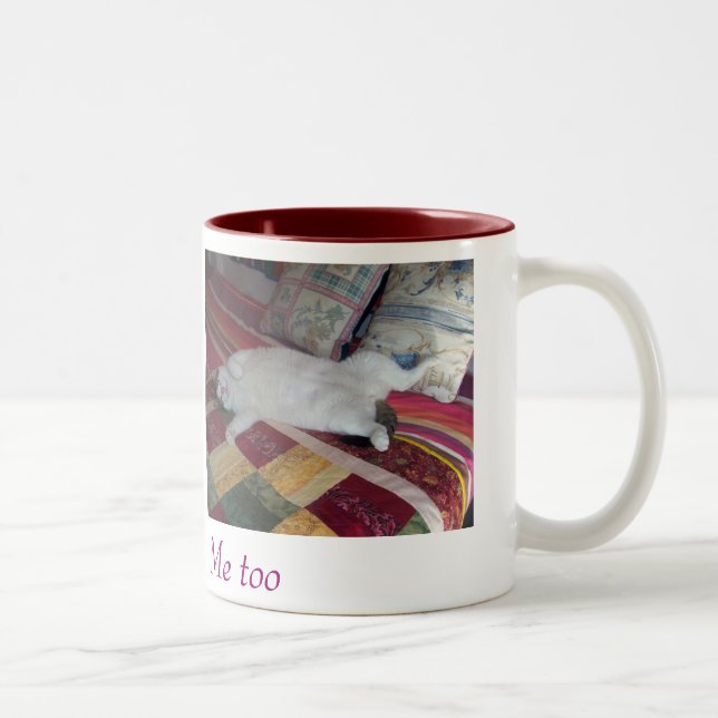Taza de cafe con dos gatos (Derecha)