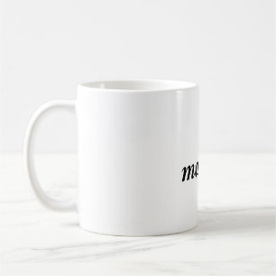 Taza de café con ecuación de física Segunda ley