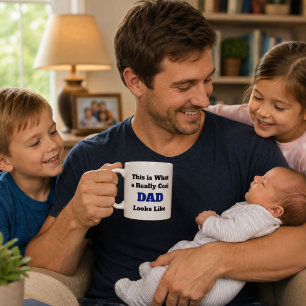 Taza de café con el aspecto de un papá muy guay pe
