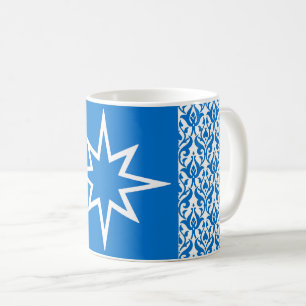 Taza de café con el emblema de la población del Pr