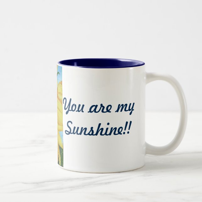 taza de café con el girasol (Derecha)