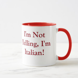 Taza de café con el refrán italiano